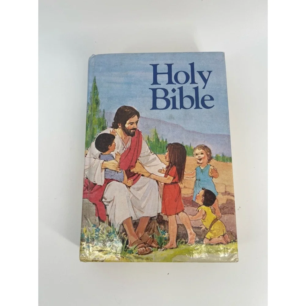 Vintage 1991 Children's Holy Bible Read to Me 1st Edition HC Jesus Pray Holman